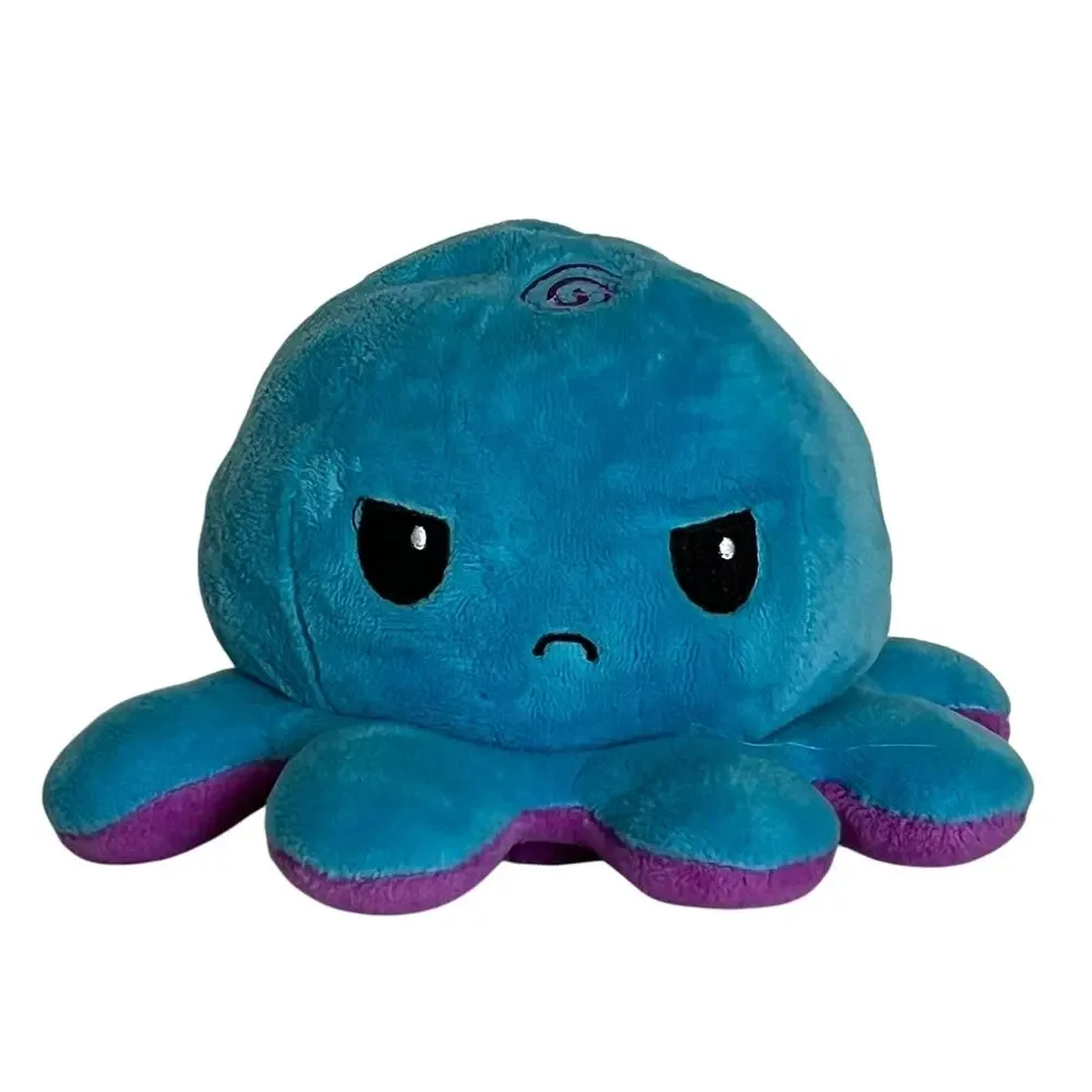Purple Blue Inside Out Emotions Octopus Plush Small